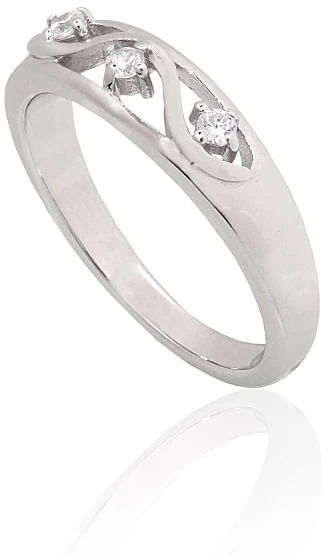 Diamond Sky Jewelry Sidabrinis žiedas su cirkoniais „Louise VII“
