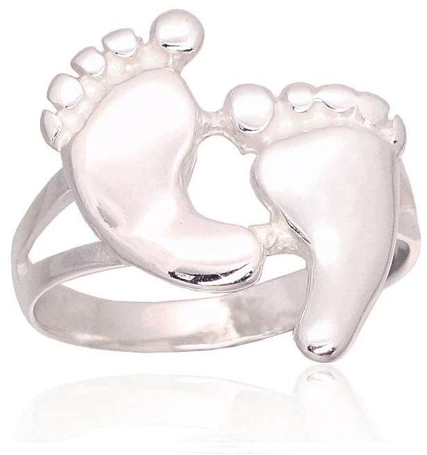 Diamond Sky Jewelry Sidabrinis žiedas „Traces in the Sand“