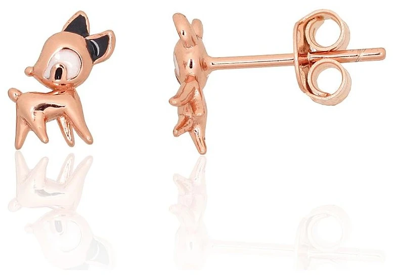 Diamond Sky Jewelry Vaikiški sidabriniai auskarai su emaliu „Amelie“