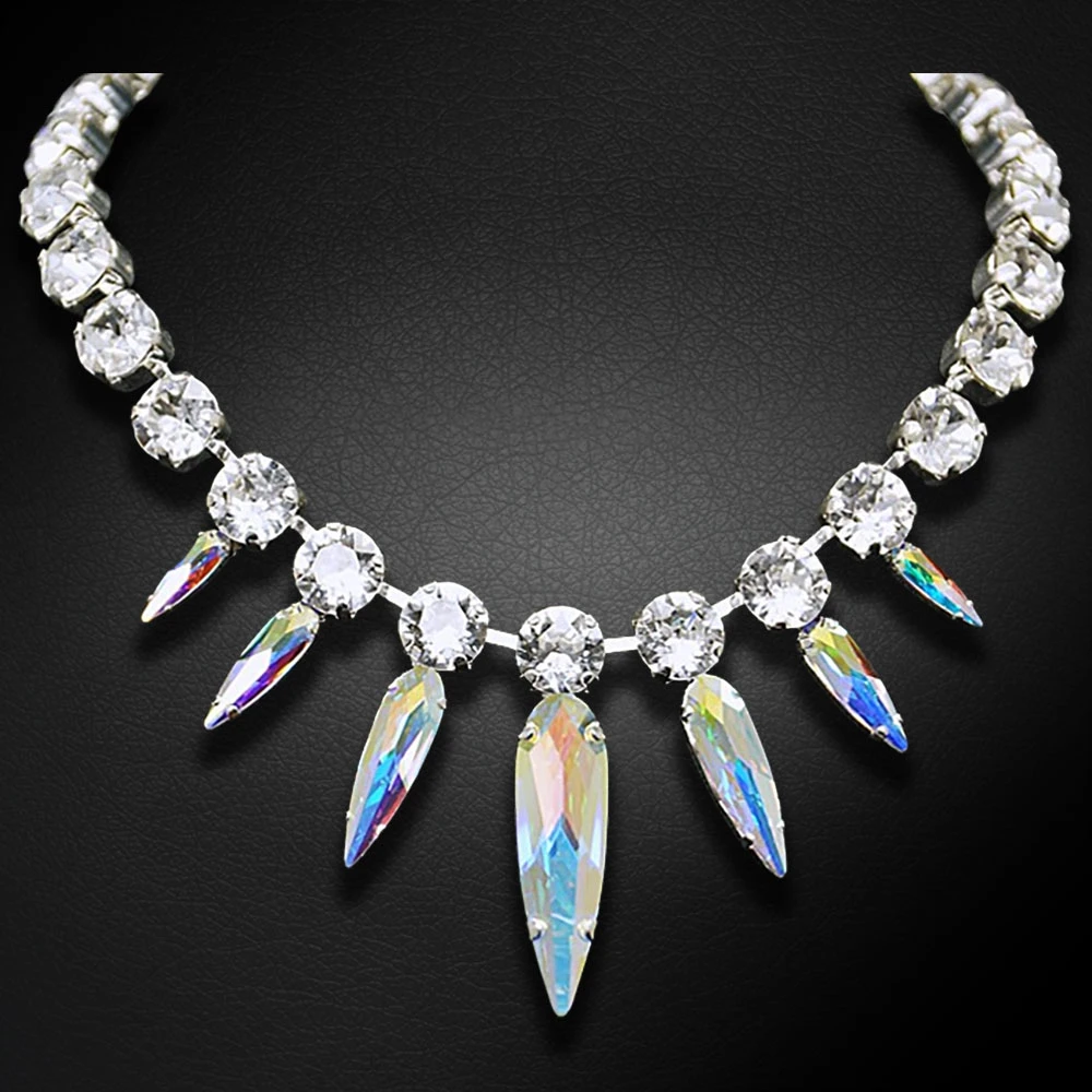 Diamond Sky Jewelry Vestuvinis vėrinys „Atlantis (Aurora Borealis)“ su Swarovski™ kristalais