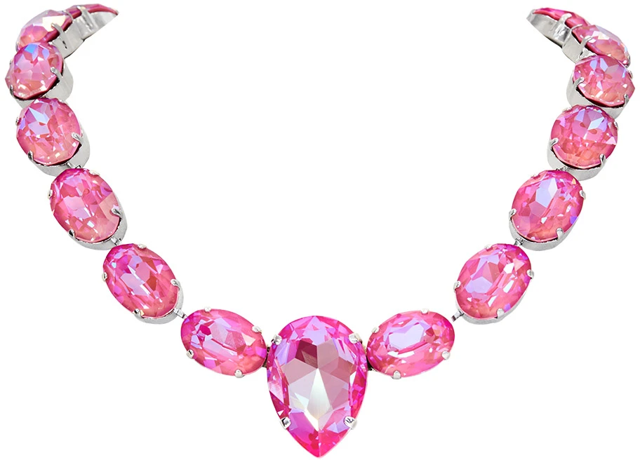 Diamond Sky Jewelry Vestuvinis vėrinys „Color Season (Lotus Rožinė DeLite)“ su Swarovski™ kristalais