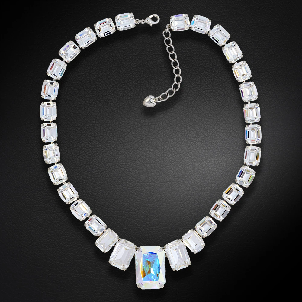 Diamond Sky Jewelry Vestuvinis vėrinys „Modern (Aurora Borealis)“ su Swarovski™ kristalais