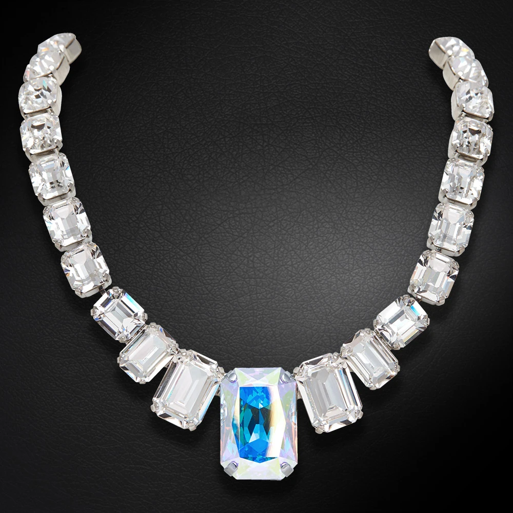 Diamond Sky Jewelry Vestuvinis vėrinys „Modern (Aurora Borealis)“ su Swarovski™ kristalais