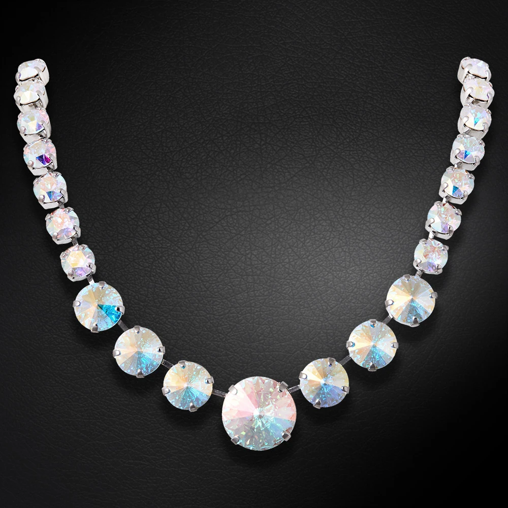 Diamond Sky Jewelry Vestuvinis vėrinys „Summer (Aurora Borealis)“ su Swarovski™ kristalais