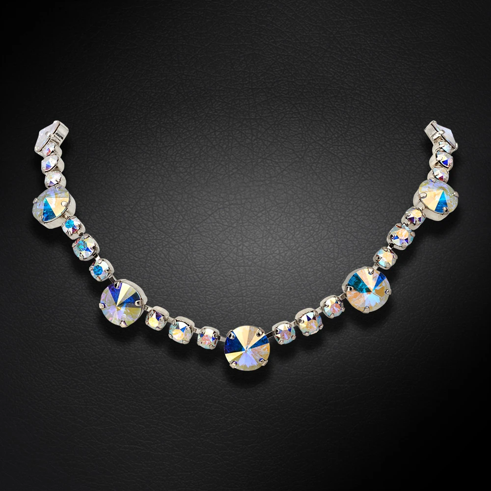 Diamond Sky Jewelry Vestuvinis vėrinys „Vortex II (Aurora Borealis)“ su Swarovski™ kristalais