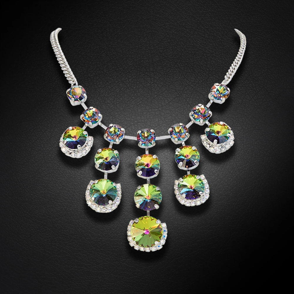 Diamond Sky Jewelry Vestuvinis vėrinys „Vortex III (Vitrail Medium)“ su Swarovski™ kristalais