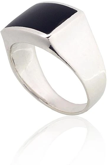 Diamond Sky Jewelry Vyriškas sidabrinis žiedas su oniksu „Bastian V“