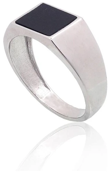 Diamond Sky Jewelry Vyriškas sidabrinis žiedas su oniksu „Bastian II“