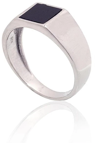 Diamond Sky Jewelry Vyriškas sidabrinis žiedas su oniksu „Bastian“