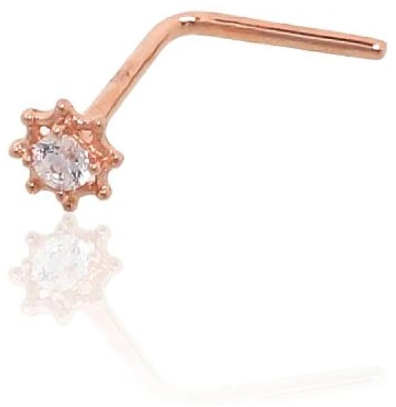 Diamond Sky Jewelry Auksinis pilvo auskaras su cirkoniais „Juno Mini IV“
