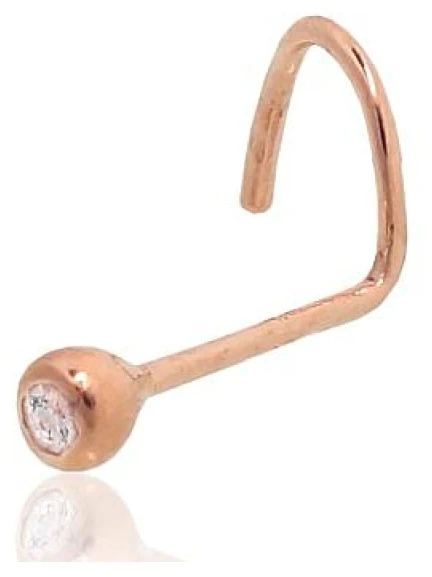 Diamond Sky Jewelry Auksinis pilvo auskaras su cirkoniais „Juno Mini XI“
