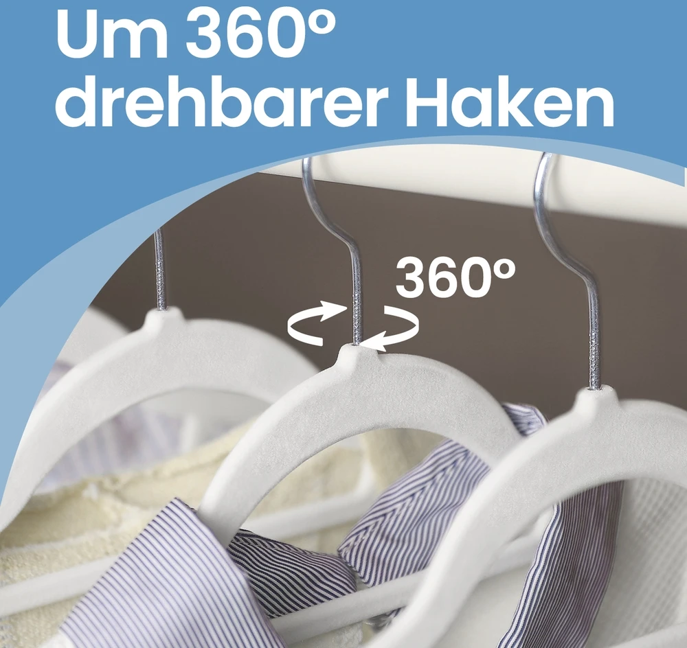 SONGMICS aksominiai drabužių pakabai, 50 vnt. rinkinys
