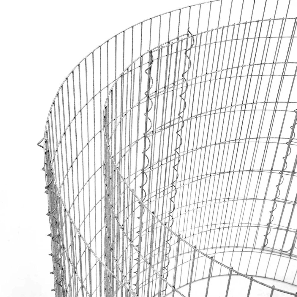 Songmics Gabionas Ø 90 cm, aukštis 40 cm