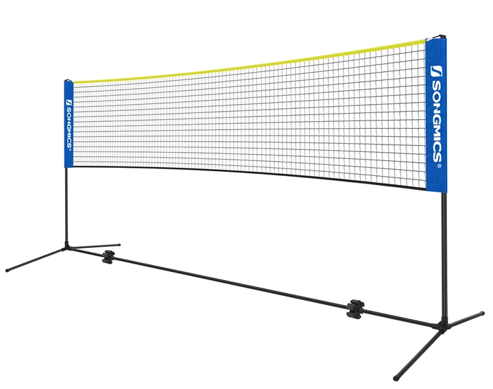 Songmics 5 m badmintono tinklas mėlynai geltonos spalvos