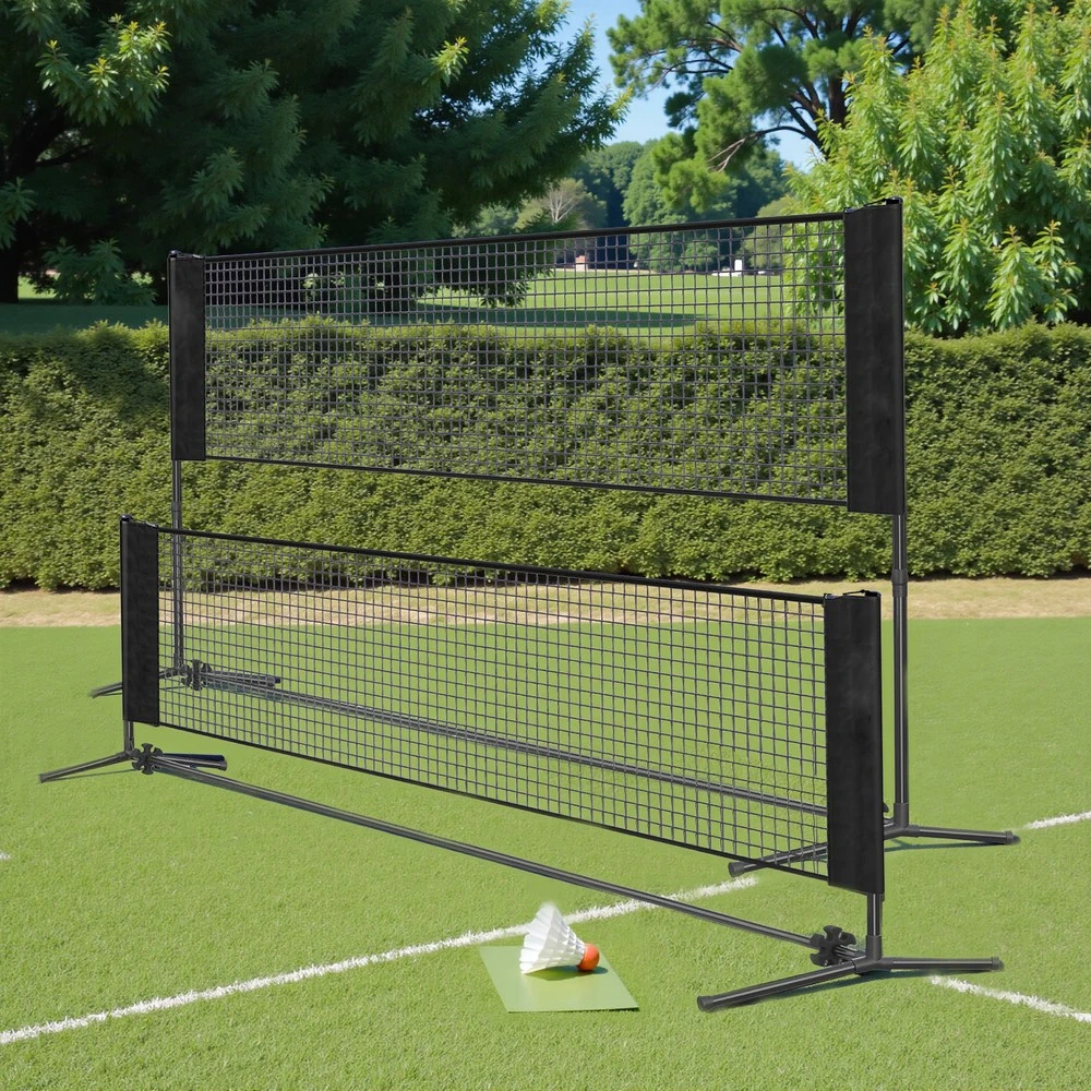 Songmics 500 cm badmintono tinklas, reguliuojamo aukščio, tinklinio tinklas