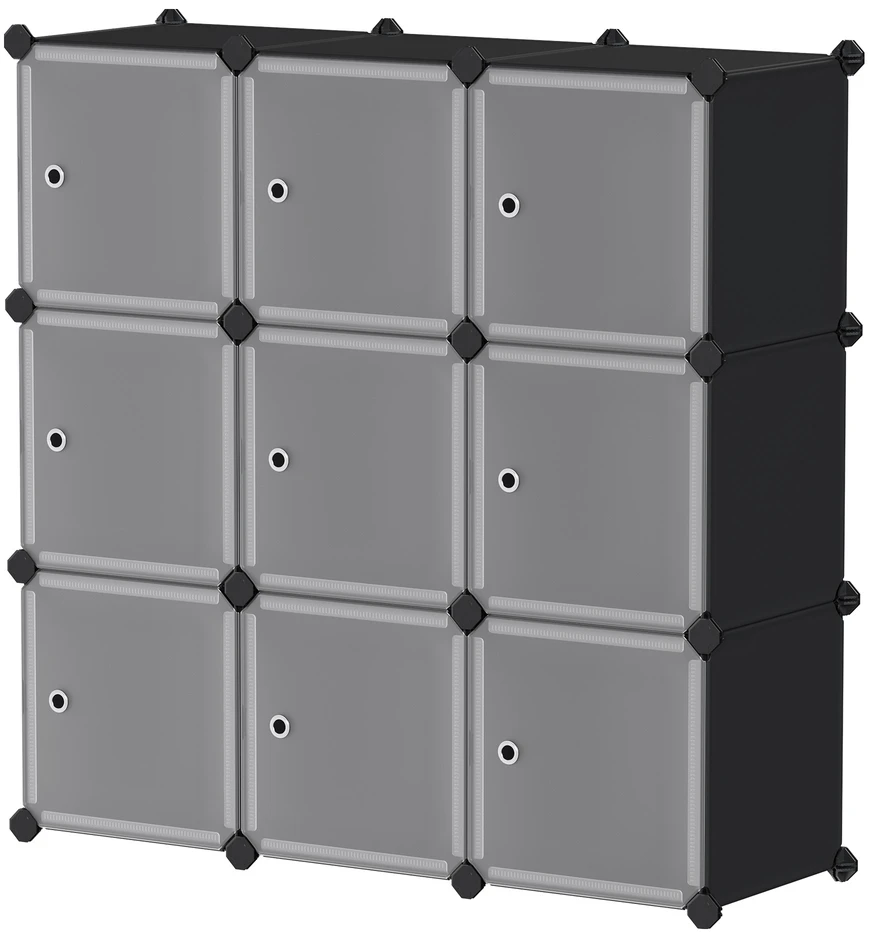 Songmics Spintelė 93 x 31 x 93 cm 9 skyreliai