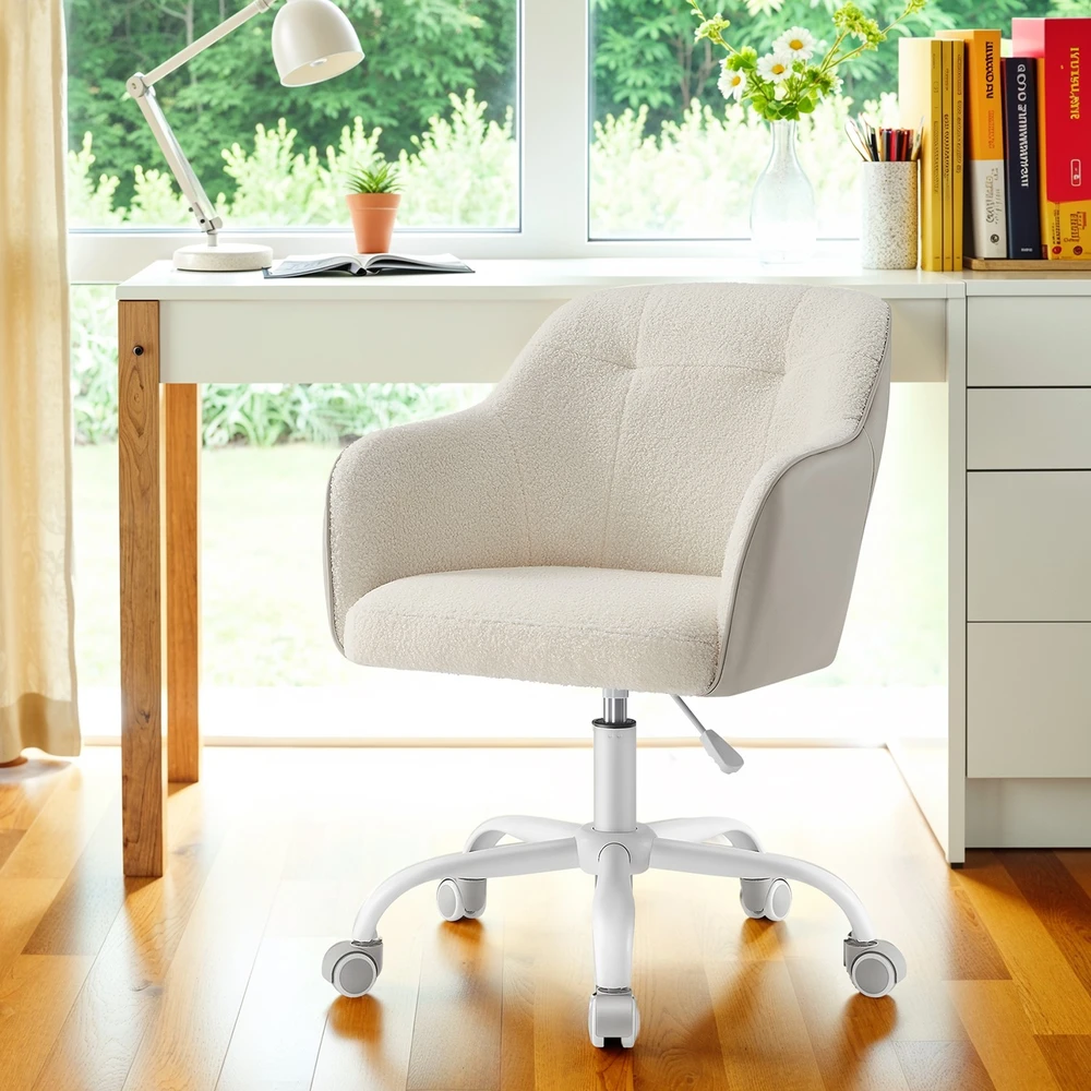 Songmics Biuro kėdė iki 110 kg cappuccino beige