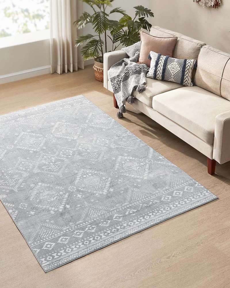 Songmics Kilimas 160 x 230 cm pilkas