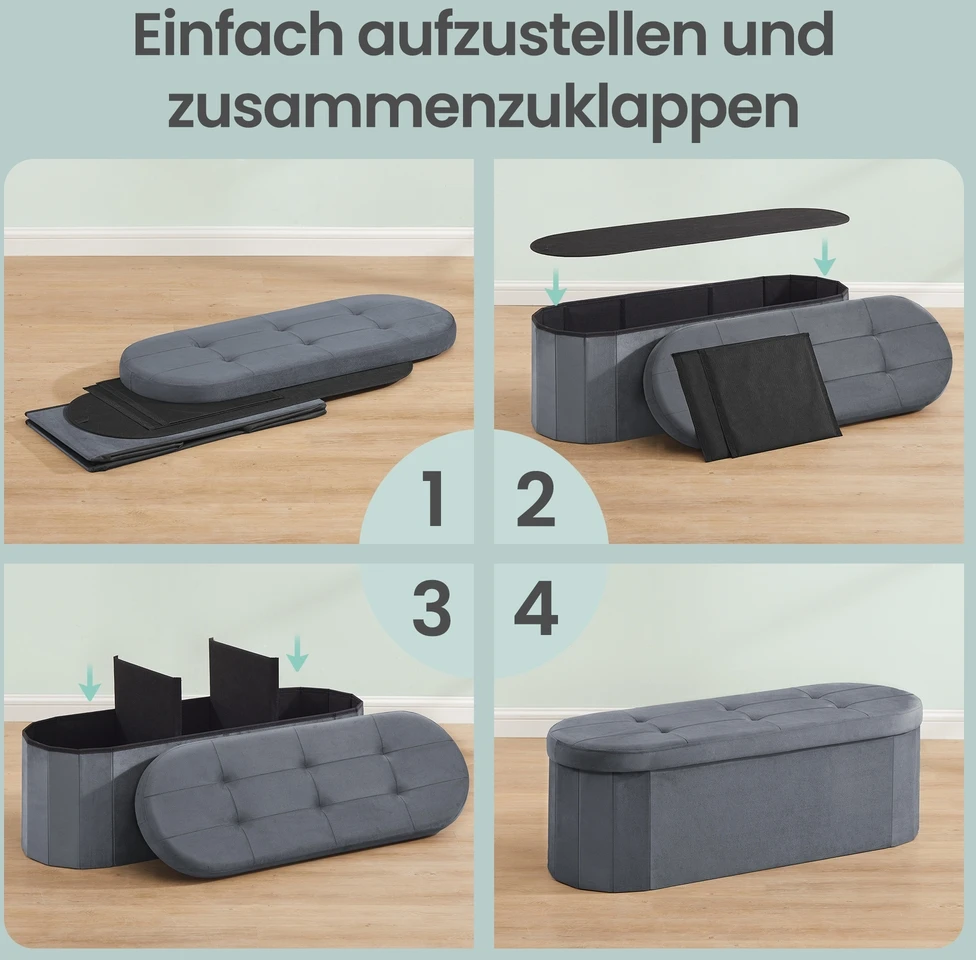 Songmics Pufas 38 x 110 x 38 cm