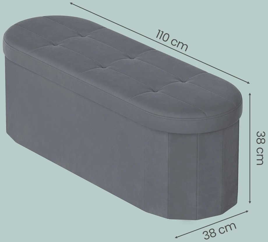 Songmics Pufas 38 x 110 x 38 cm