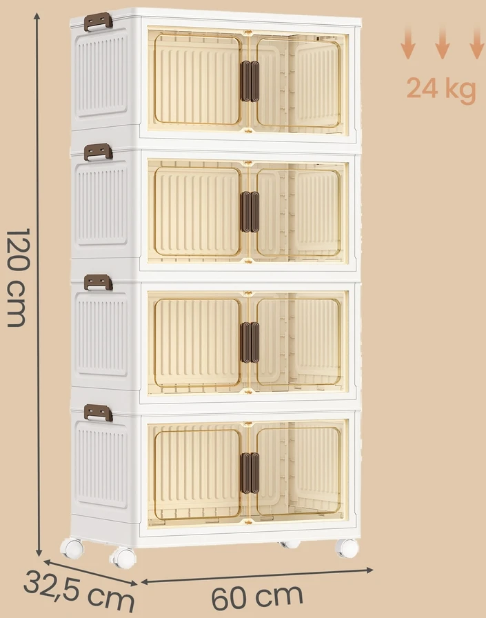 Songmics Vežimėlis 32.5 x 60 x 120 cm 4 lygiai