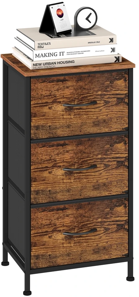 Songmics Komoda ruda-juoda