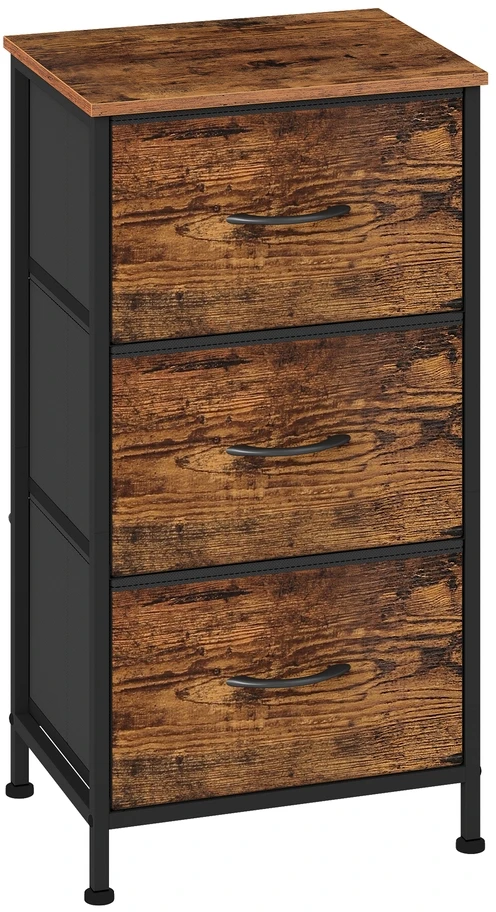 Songmics Komoda ruda-juoda