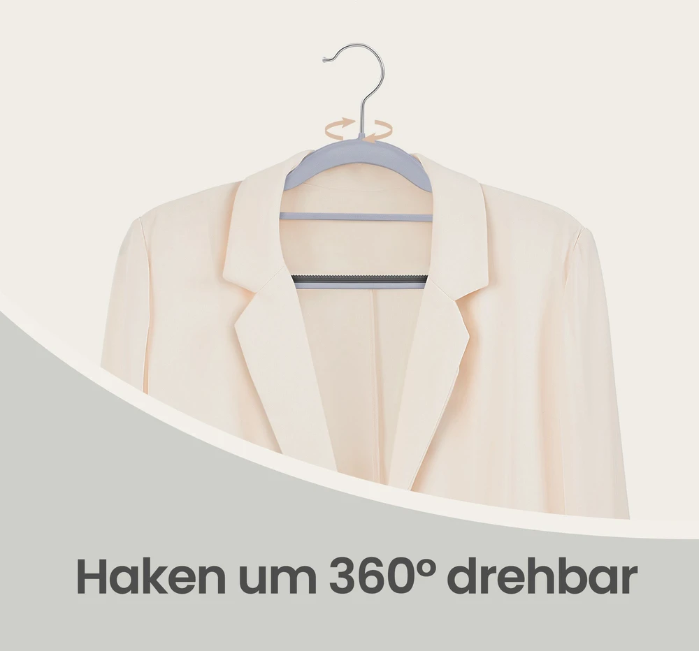 SONGMICS plastikiniai drabužių pakabai, 50 vnt. rinkinys, pakabai