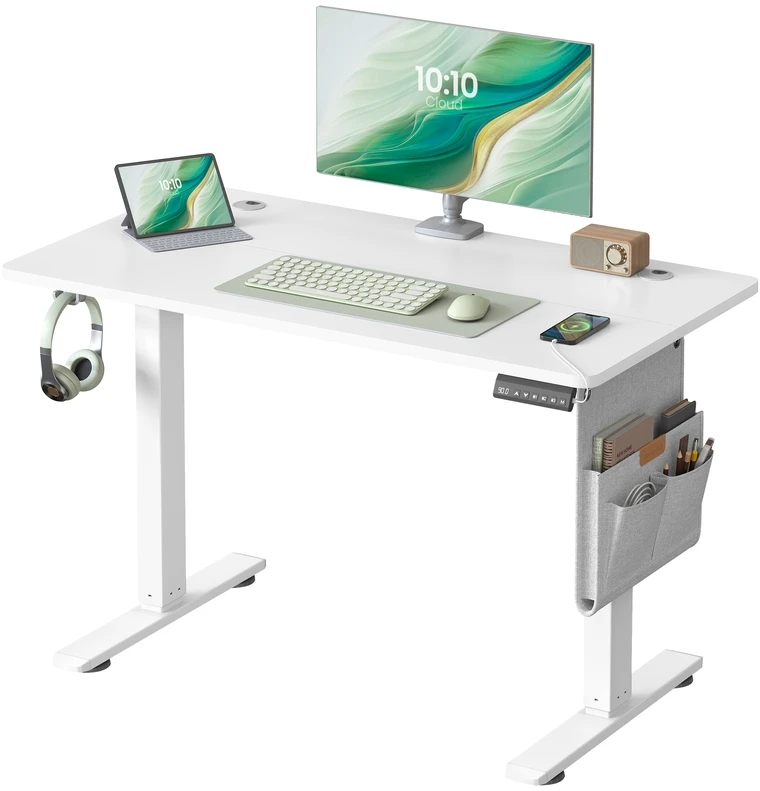 Songmics Reguliuojamo aukščio stalas 100 × 60 × (72–120) cm