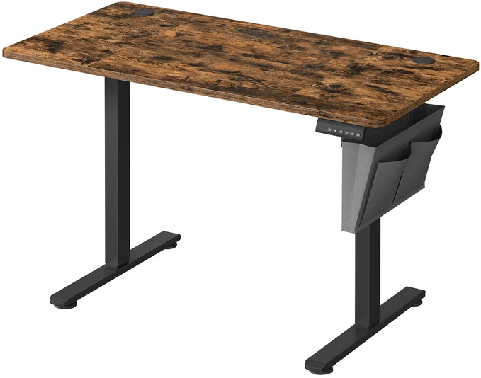Songmics Reguliuojamo aukščio elektrinis stalas 60 x 120 x (72-120) cm