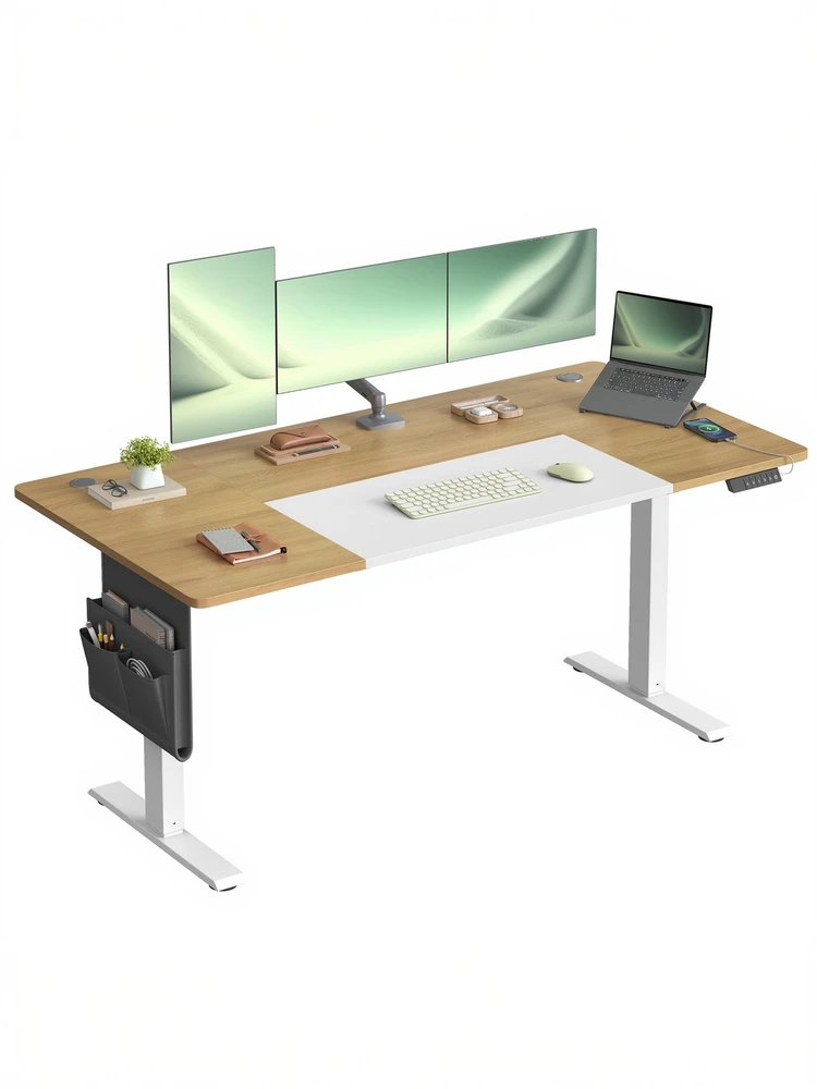 Songmics Reguliuojamo aukščio stalas 70 x 160 x (72-120) cm
