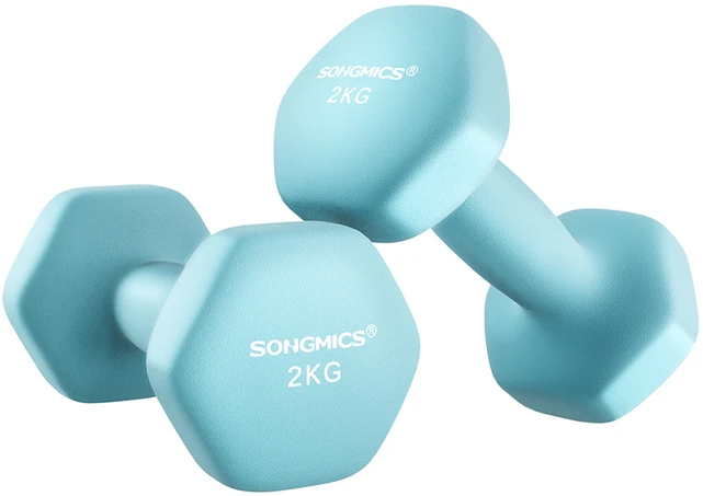 Songmics 2 hantelių rinkinys turkio spalvos