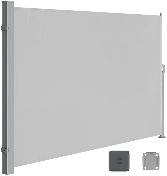 Songmics Išskleidžiama šoninė 200 x 350 cm markizė balkonui