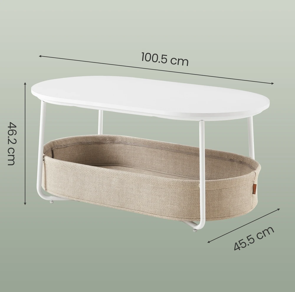 Songmics Kavos staliukas 45 x 100 x 45,7 cm