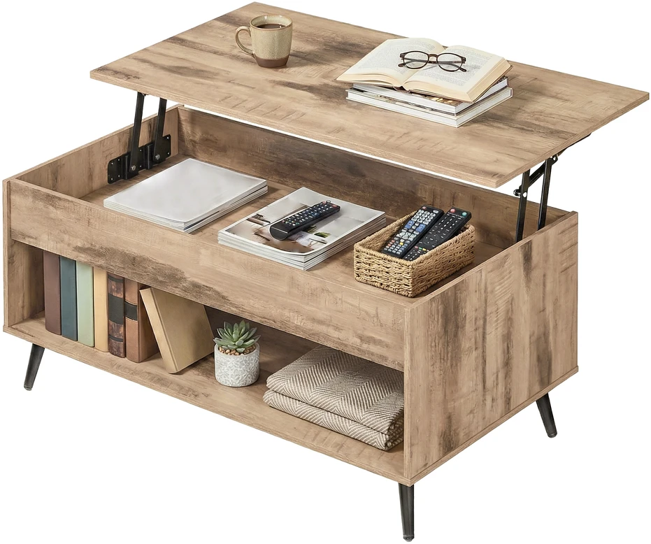 Songmics Kavos staliukas 50 x 100 x 45/58.5 cm