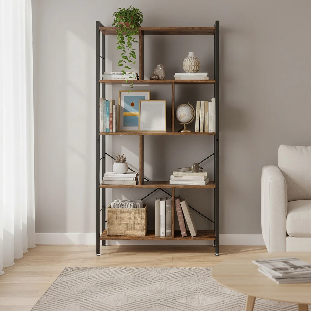 Songmics Knygų lentyna VASAGLE 74x30x154,5 cm