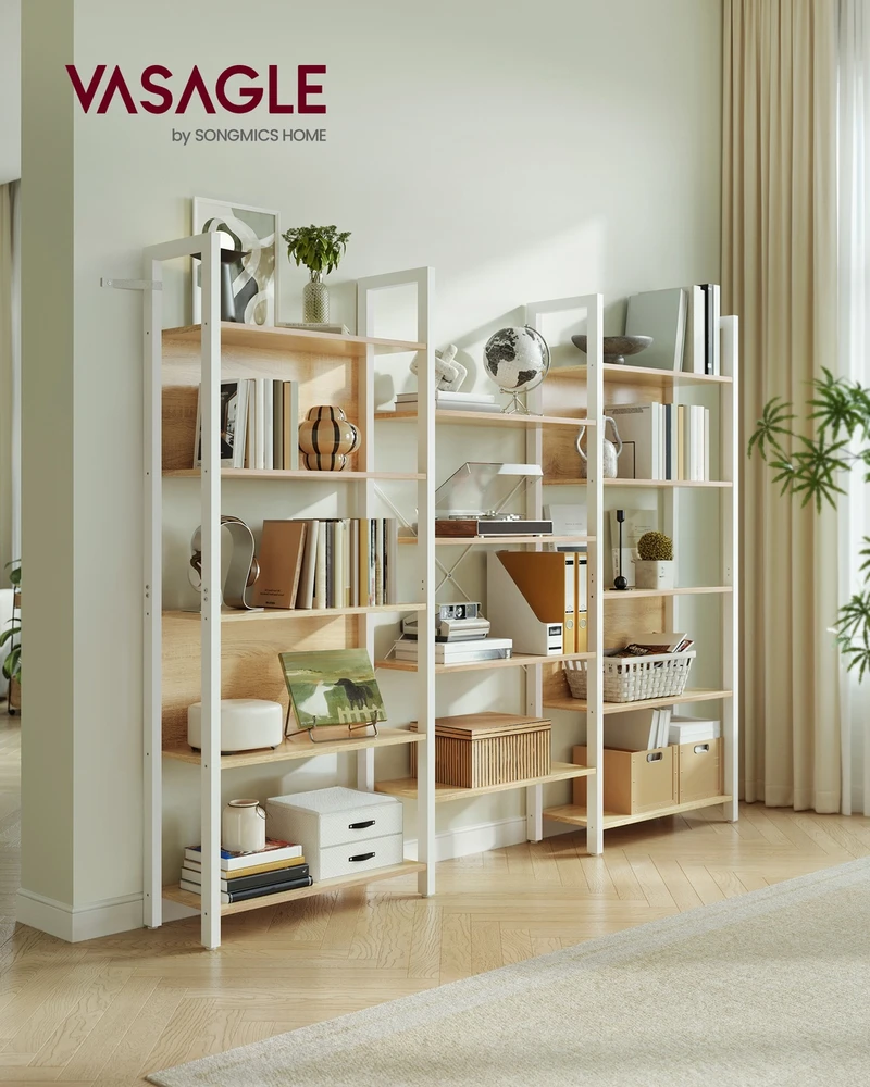 Songmics Knygų lentyna 24 × 158 × 166 cm