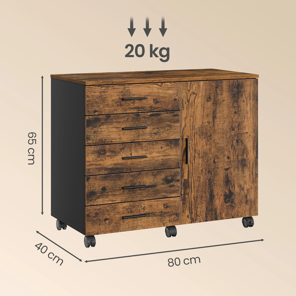 Songmics Stumdoma spintelė 40 x 80 x 65 cm