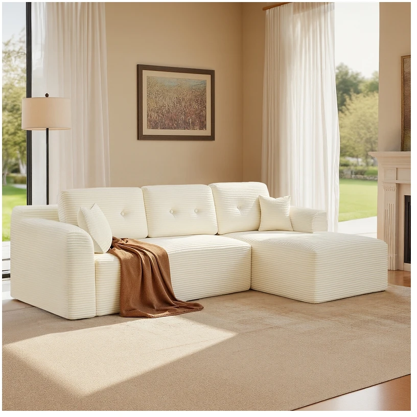 Songmics Kampinė modulinė sofa 244 cm