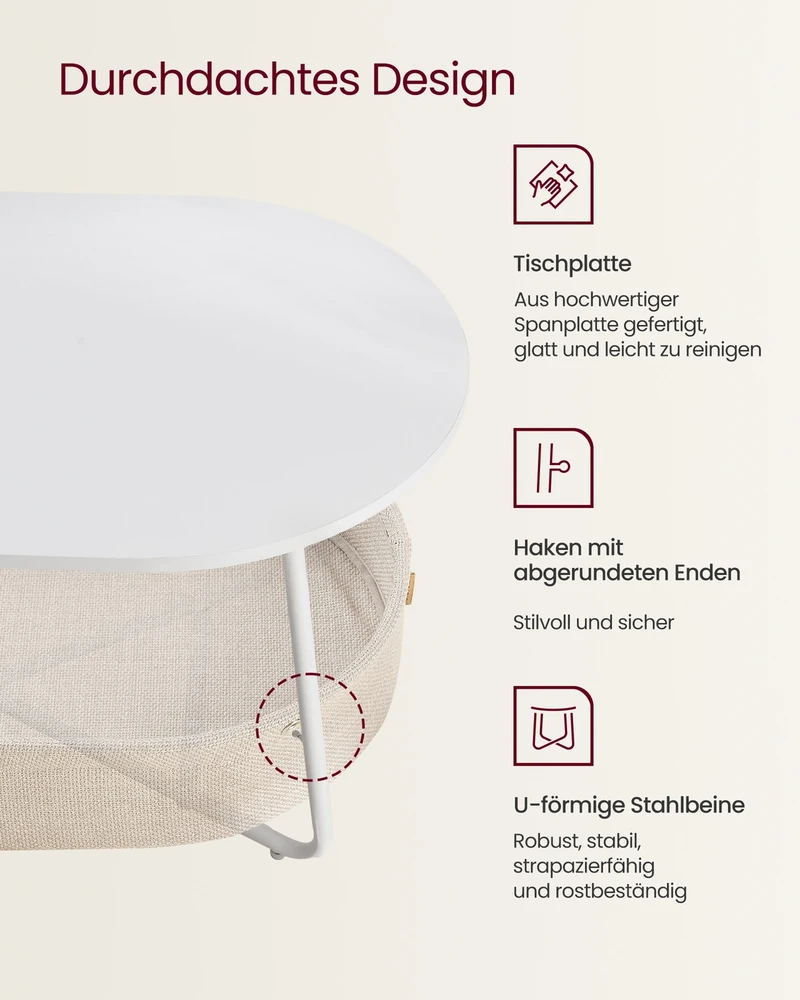 Songmics Žurnalinis staliukas 55 × 100 × 45,7 cm