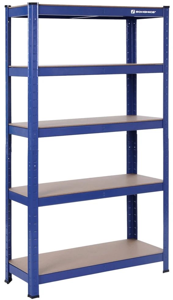 Songmics Didelio atsparumo lentynos 650 kg mėlynos spalvos