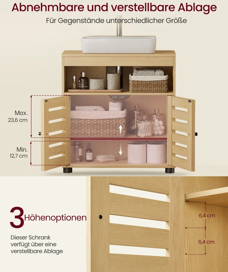 Songmics Praustuvo spintelė 30 × 60 × 63 cm