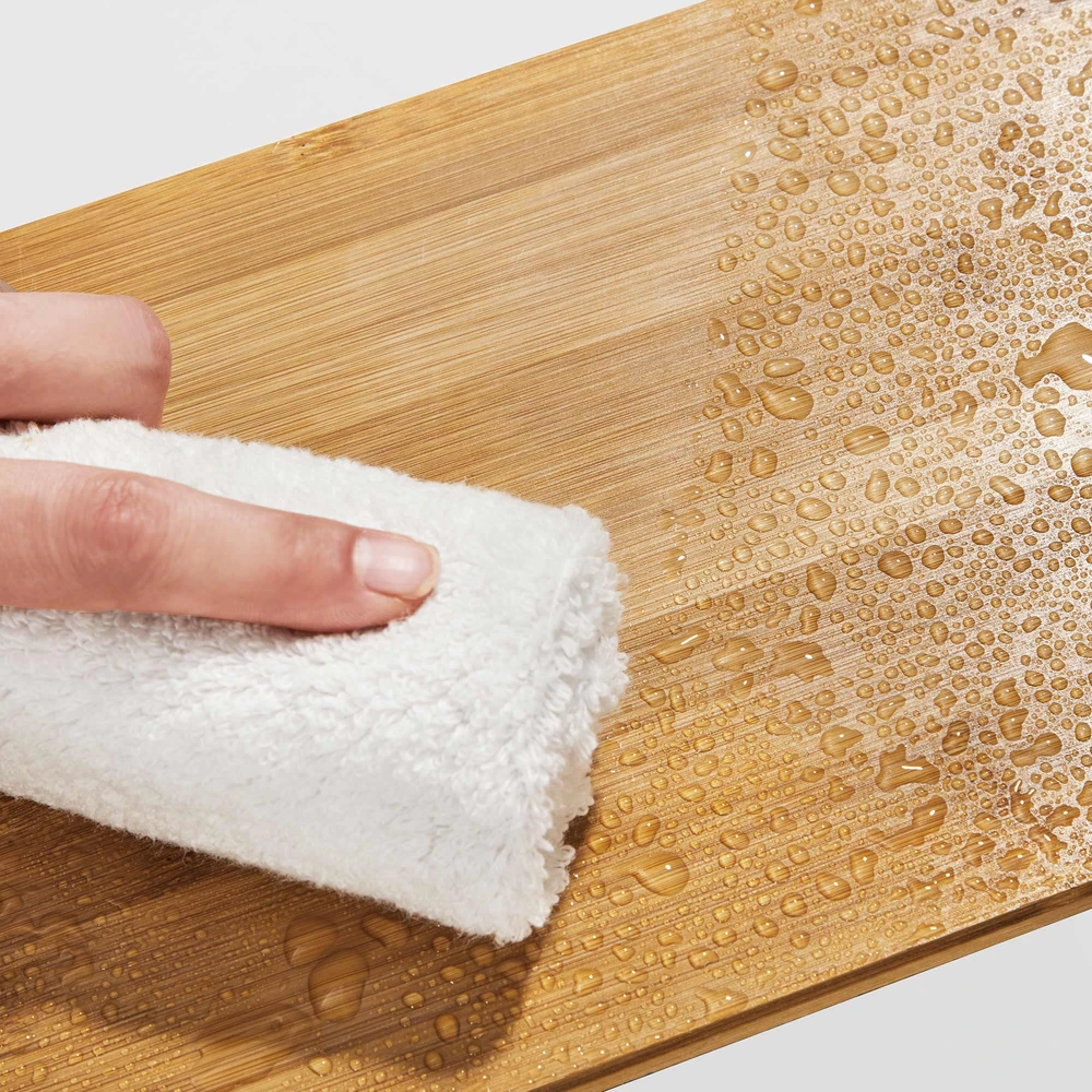 Songmics Prieskonių lentynėlės, 2 vnt., baltos-natūralios spalvos