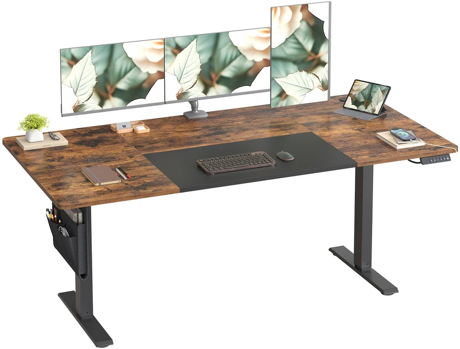 Songmics Reguliuojamo aukščio stalas 180 × 80 x 72-120cm