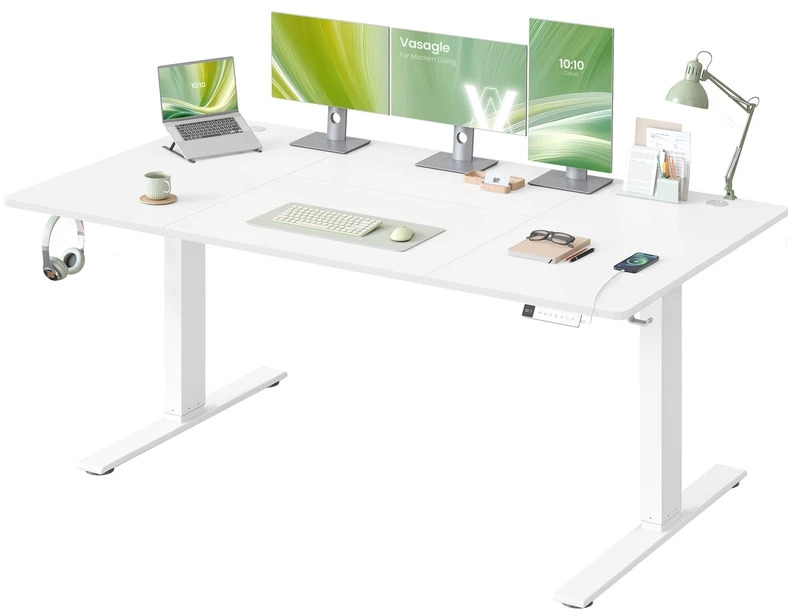 Songmics Reguliuojamo aukščio stalas 180 × 80 x 72-120cm