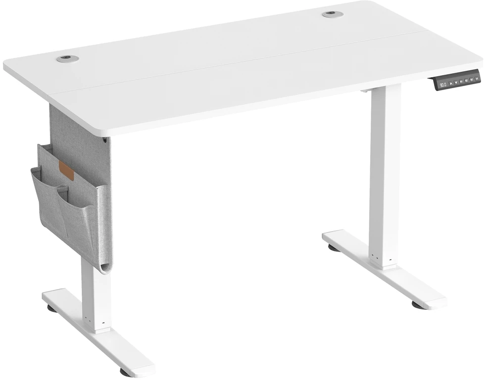 Songmics Reguliuojamo aukščio stalas 100 x 60 x (72-120) cm