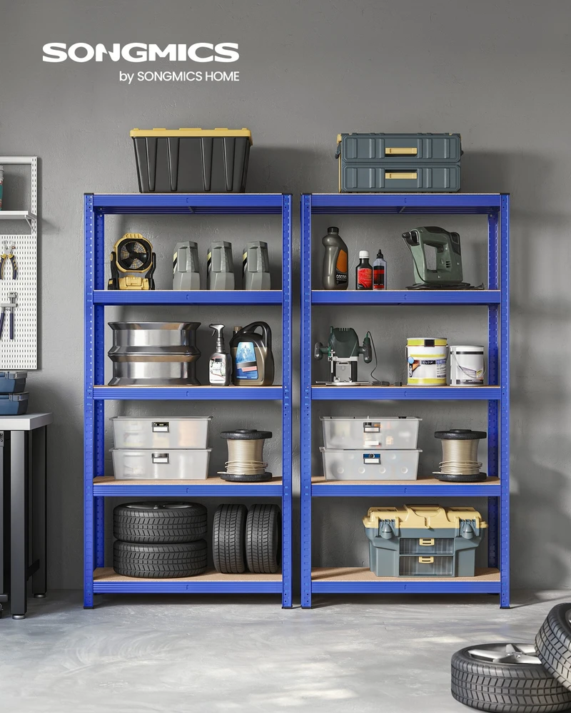 Sandėliavimo lentyna SONGMICS 180x90x40 cm mėlyna