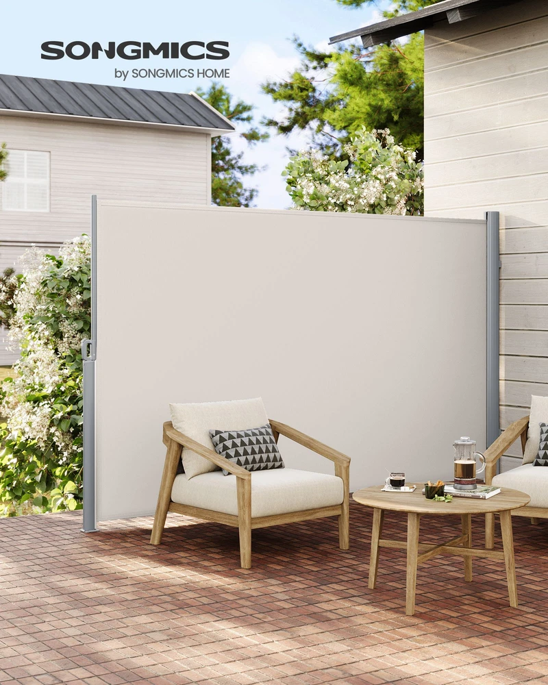 Songmics Šoninis tentas 180 x 300 cm Smėlio spalvos