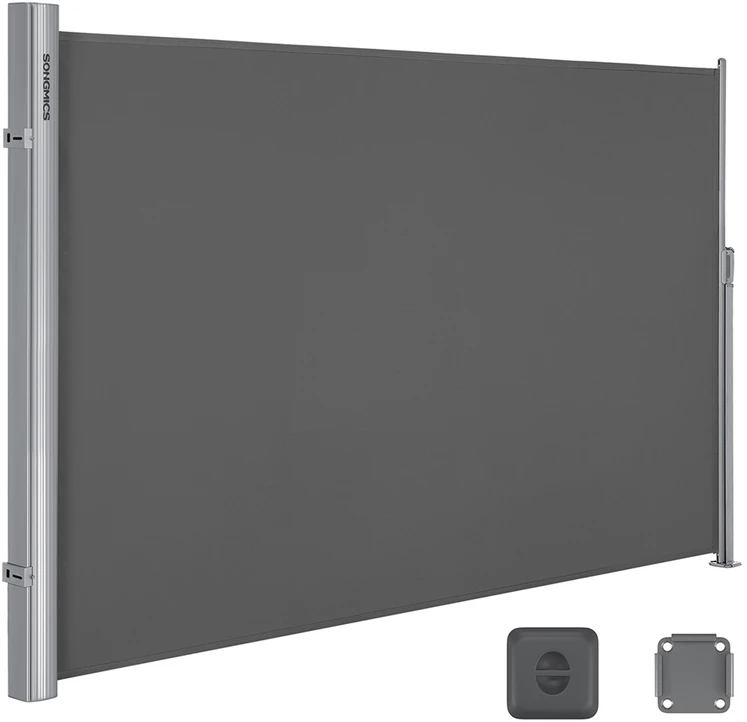 Songmics Šoninis tentas 200 x 300 cm antracito spalvos