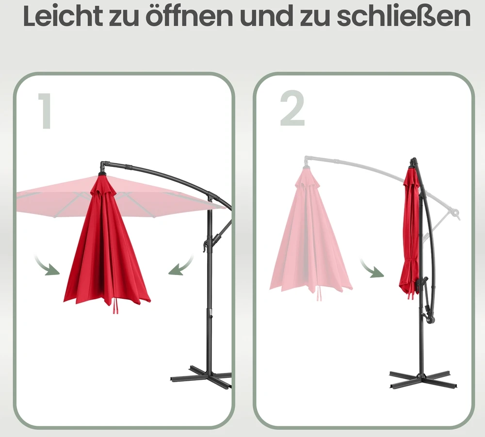 Songmics Skėtis Ø 300 cm